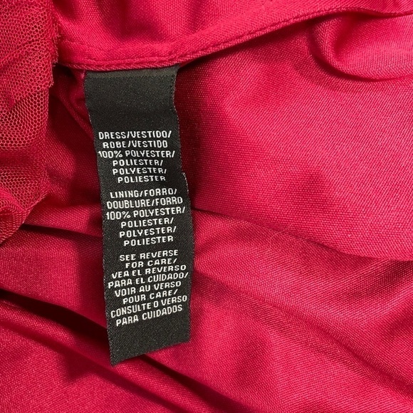 DB Studio Dress Red Christmas Holiday Floral Ribbon Tulle XS - Picture 14 of 14